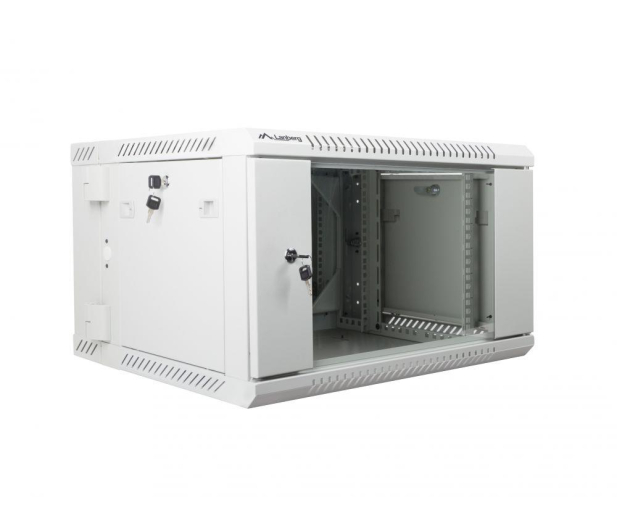 Lanberg Wisząca 19" 6U 600x600mm dwusekcyjna (szara) - 455654 - zdjęcie 3